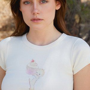 John Galt Pacsun Brandy Melville New Without tags cupcake angel tee